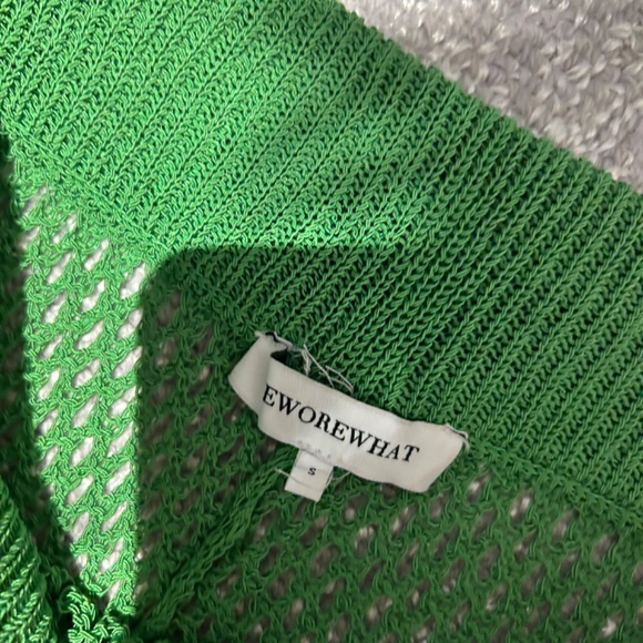 WeWoreWhat Green Knit Swim Coverup Pants - Picture 4 of 4